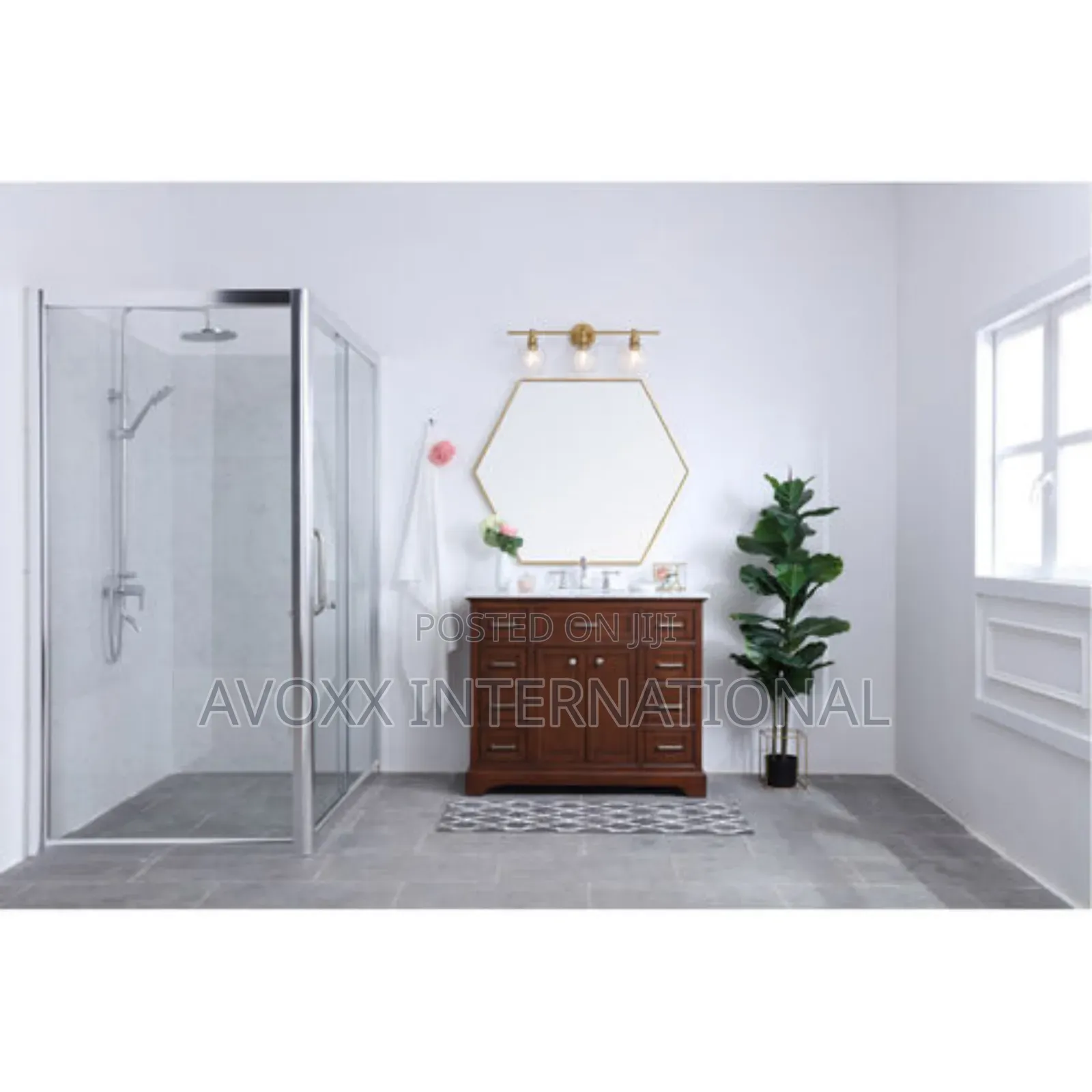 Living District Collier 3 Light 28" Brass Wall Sconce Light