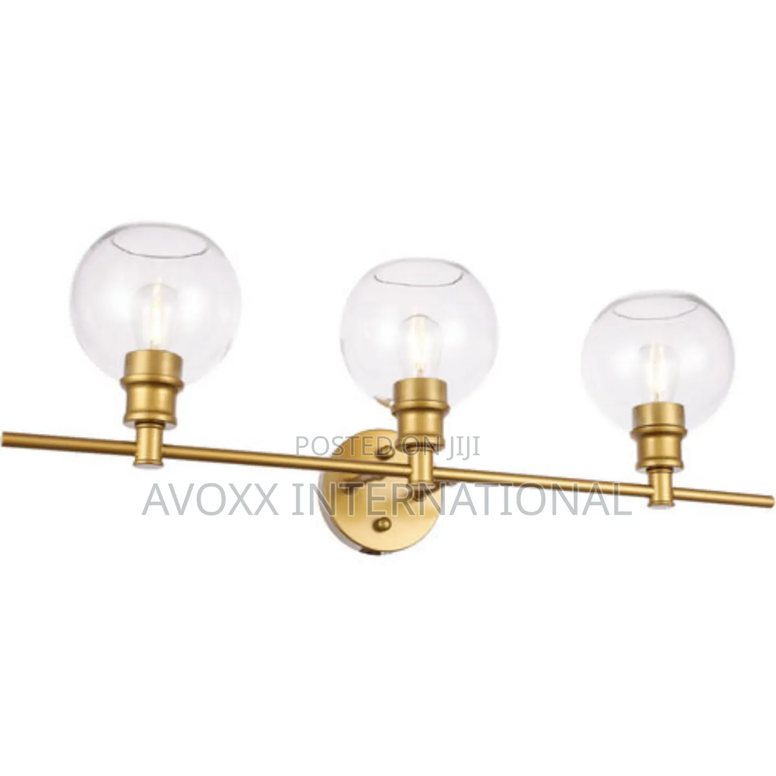 Living District Collier 3 Light 28" Brass Wall Sconce Light