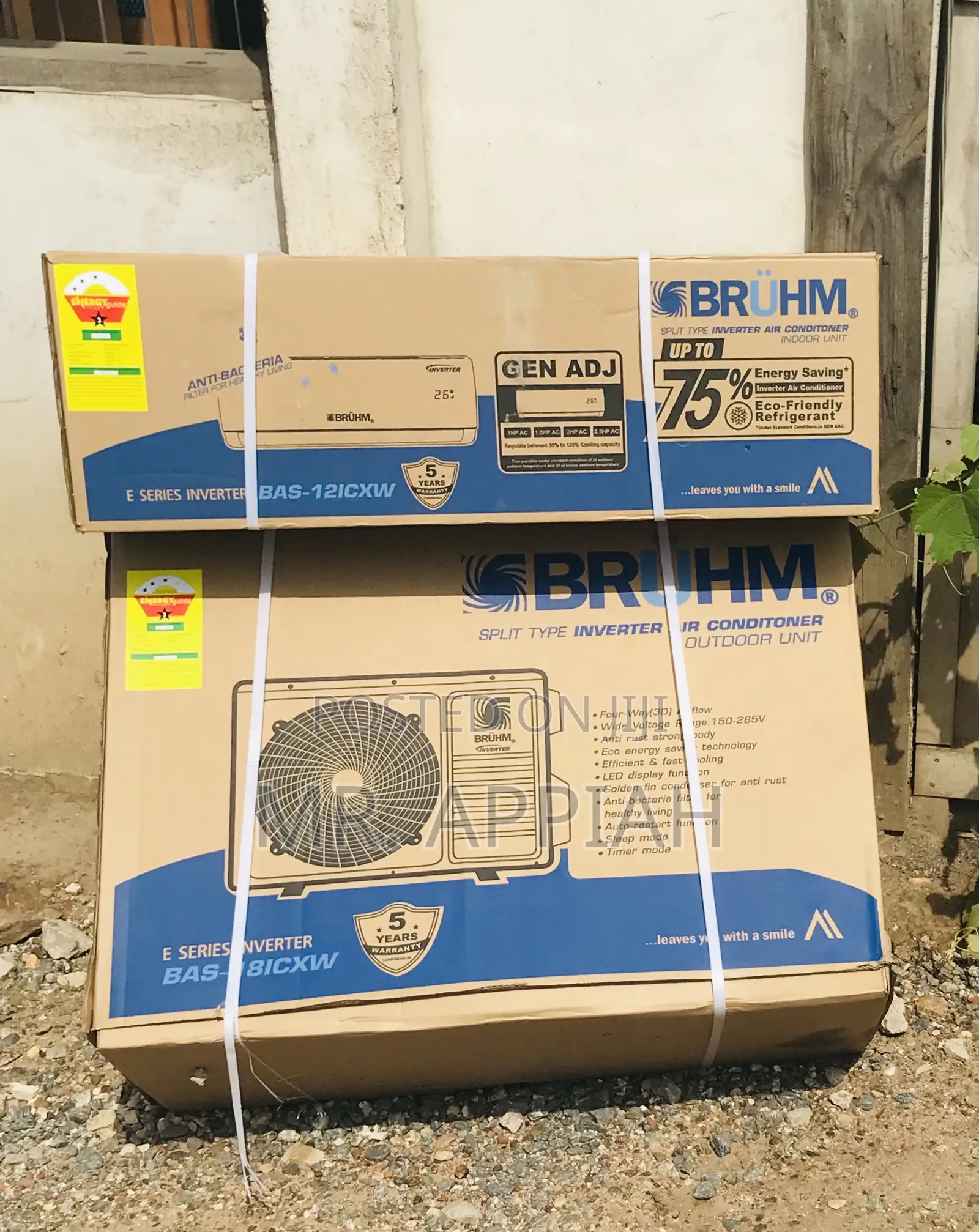 Shop Authentic Bruhm 2.0hp Non Inverter Ac(R410 Gas).