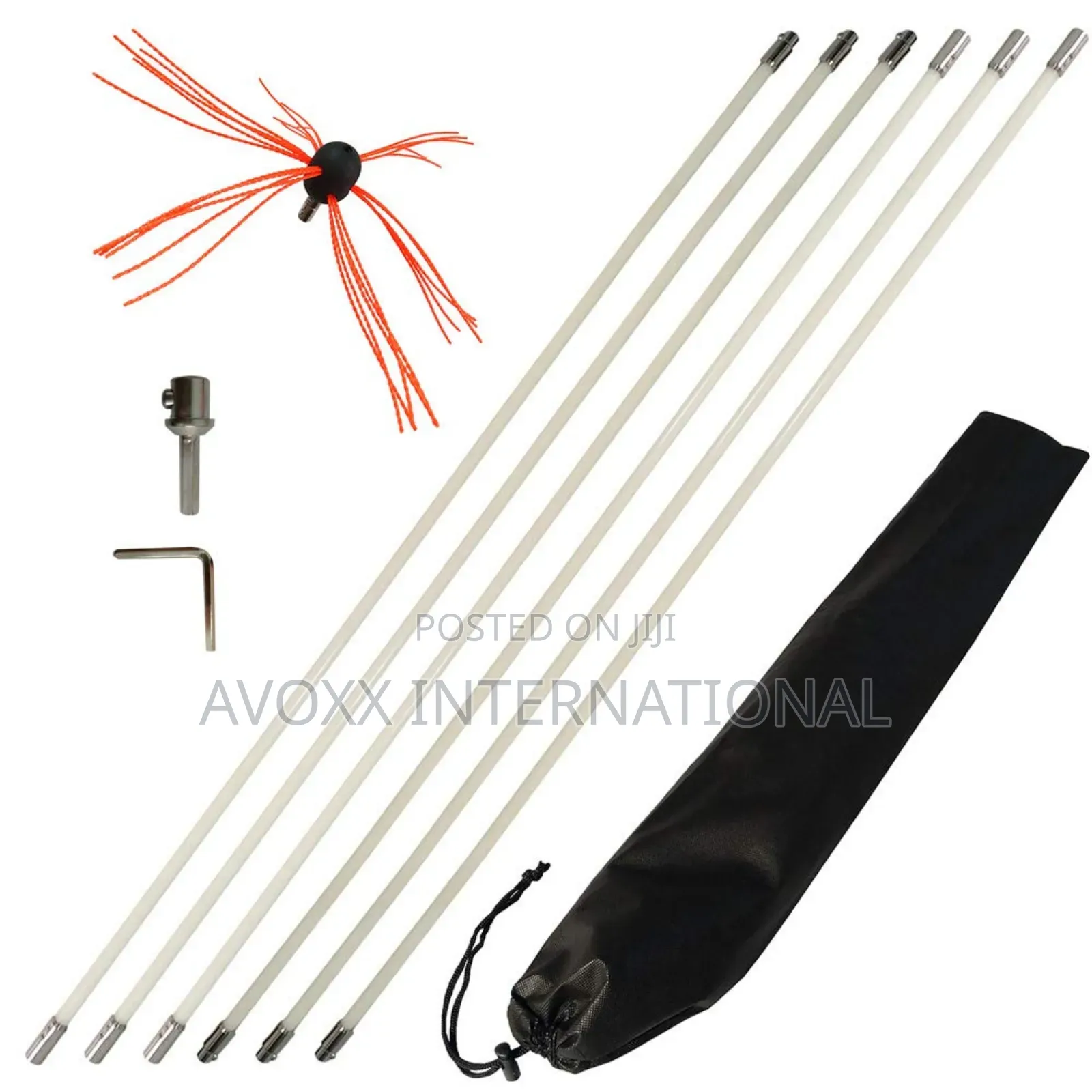 Chimney Cleaning Brush Fireplace Flue Sweep Whip Cleaner