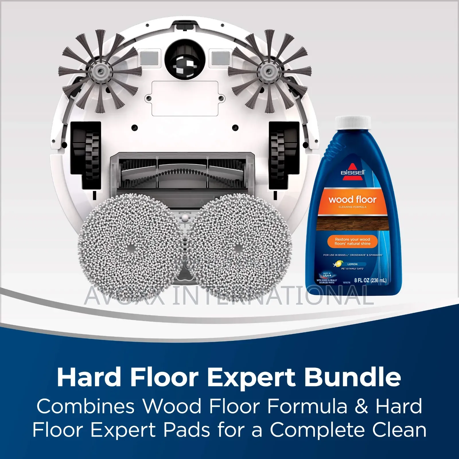 Bissell Hard Floor Expert Pet Robot, 2-in-1 Wet Mop and Dry