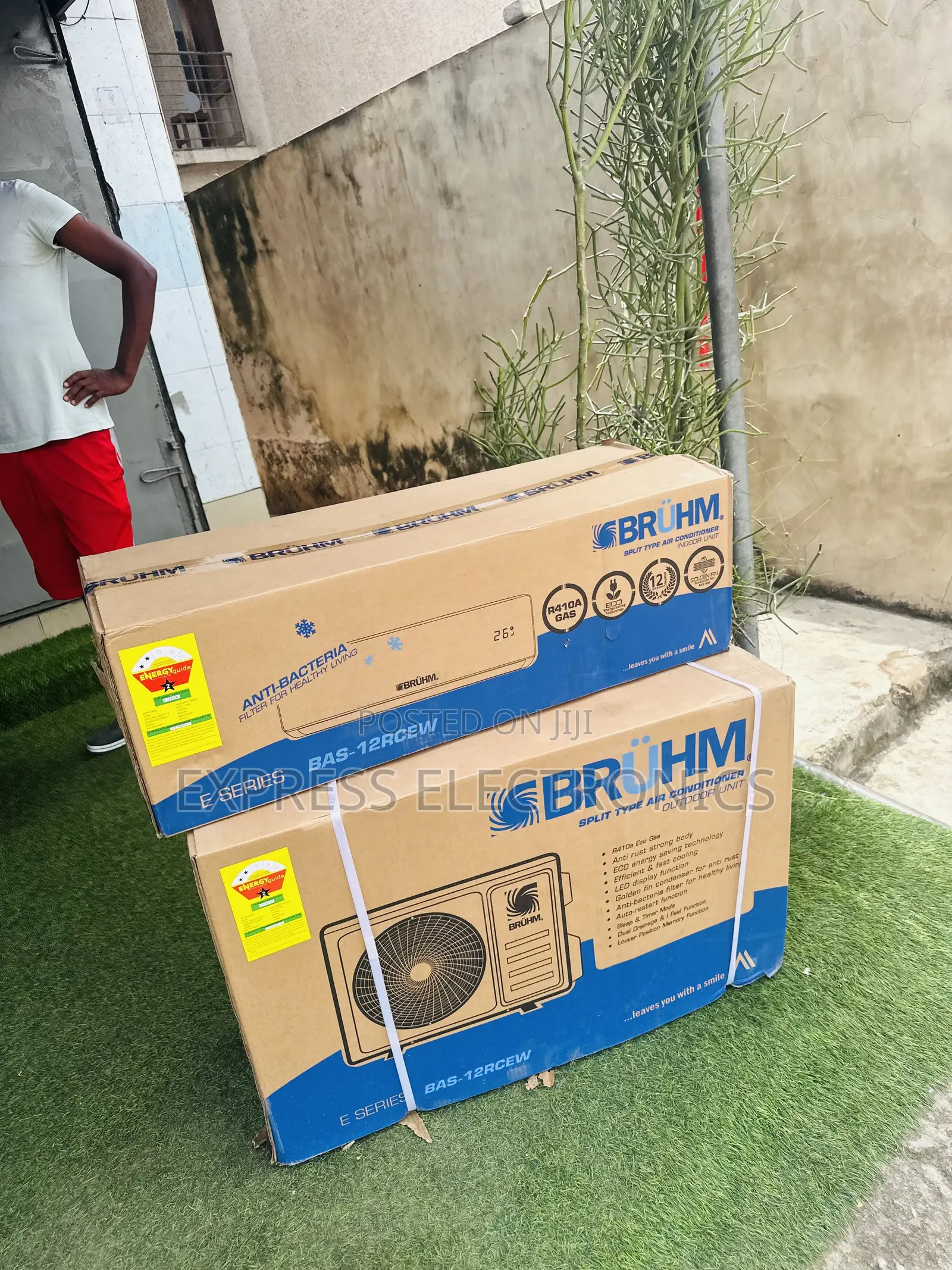 On/Off Timer Split R410 Gas Bruhm 2.0hp Air Conditioner