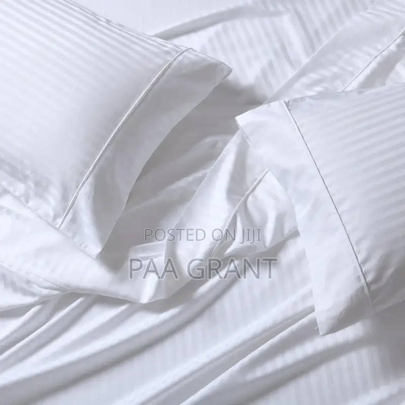 Modern Luxurious Stripped Cotton 2 Bedsheets, 4 Pillow Cases