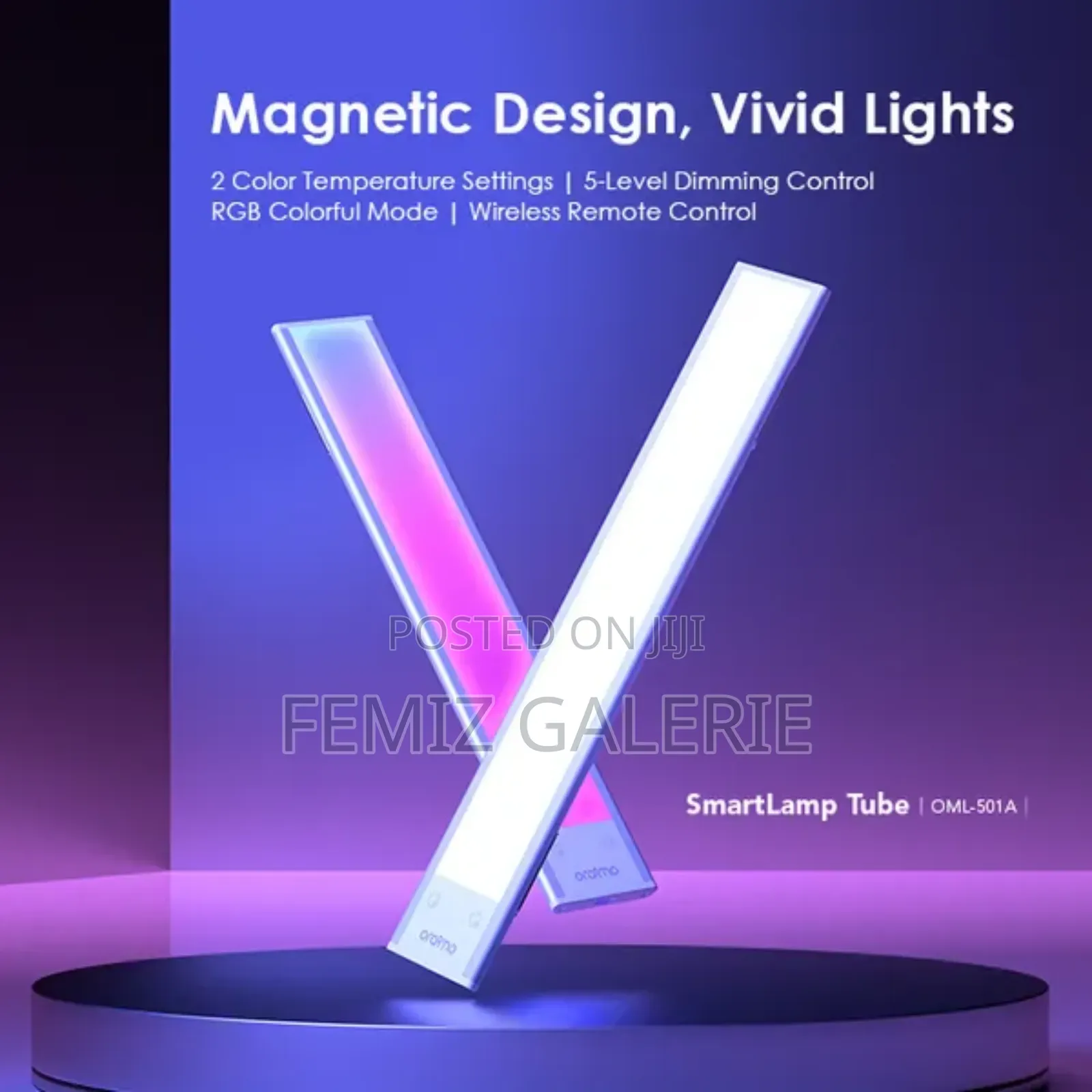 Oraimo Smart Lamp Tube RGB Magnetic Lights