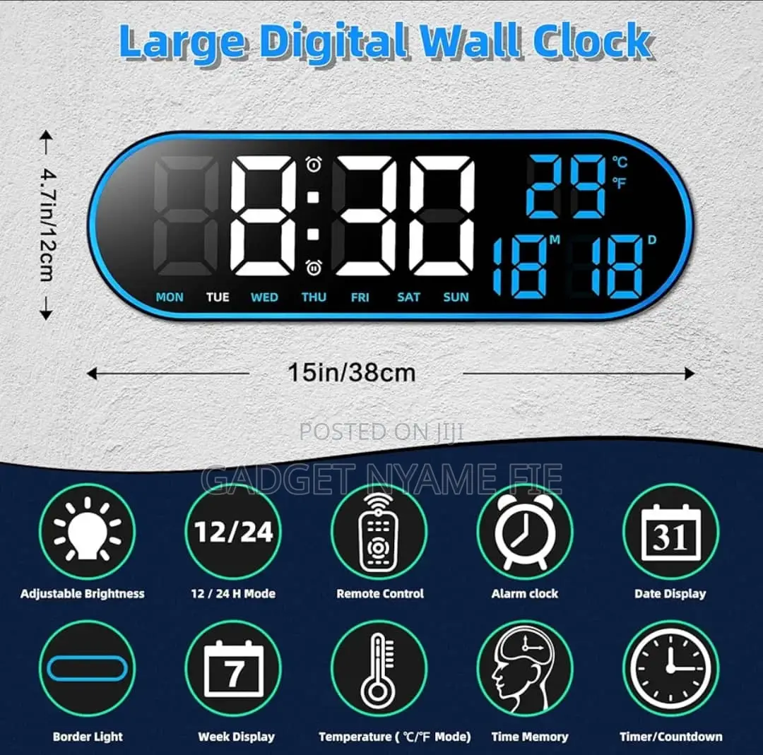 Digital LED Clock With Remote Control
