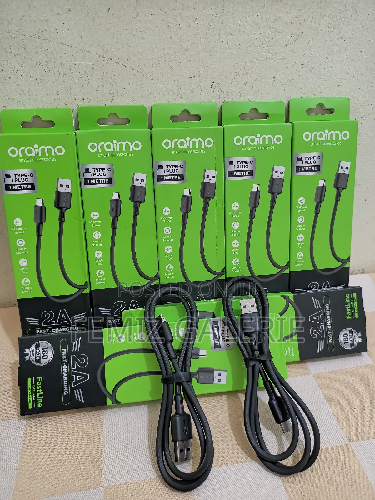 Oraimo Duraline 2 Usb-a to Type-C Charging and Data Cable