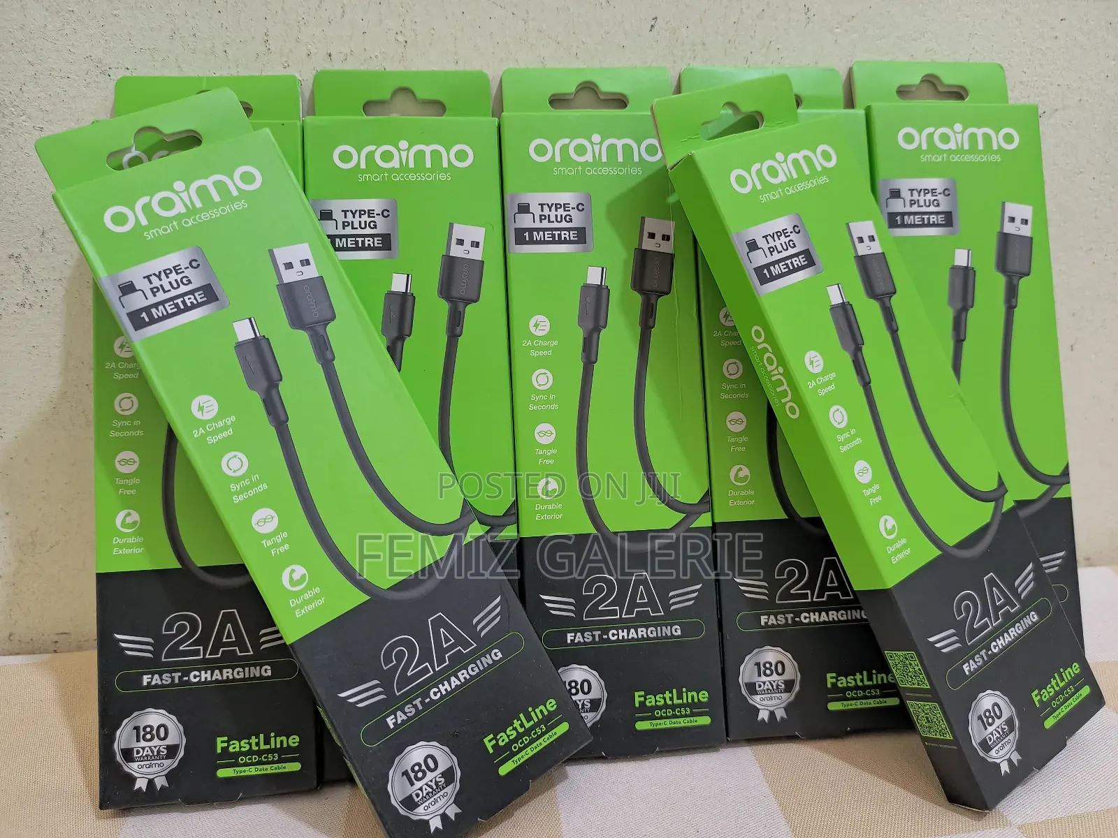 Oraimo Duraline 2 Usb-a to Type-C Charging and Data Cable