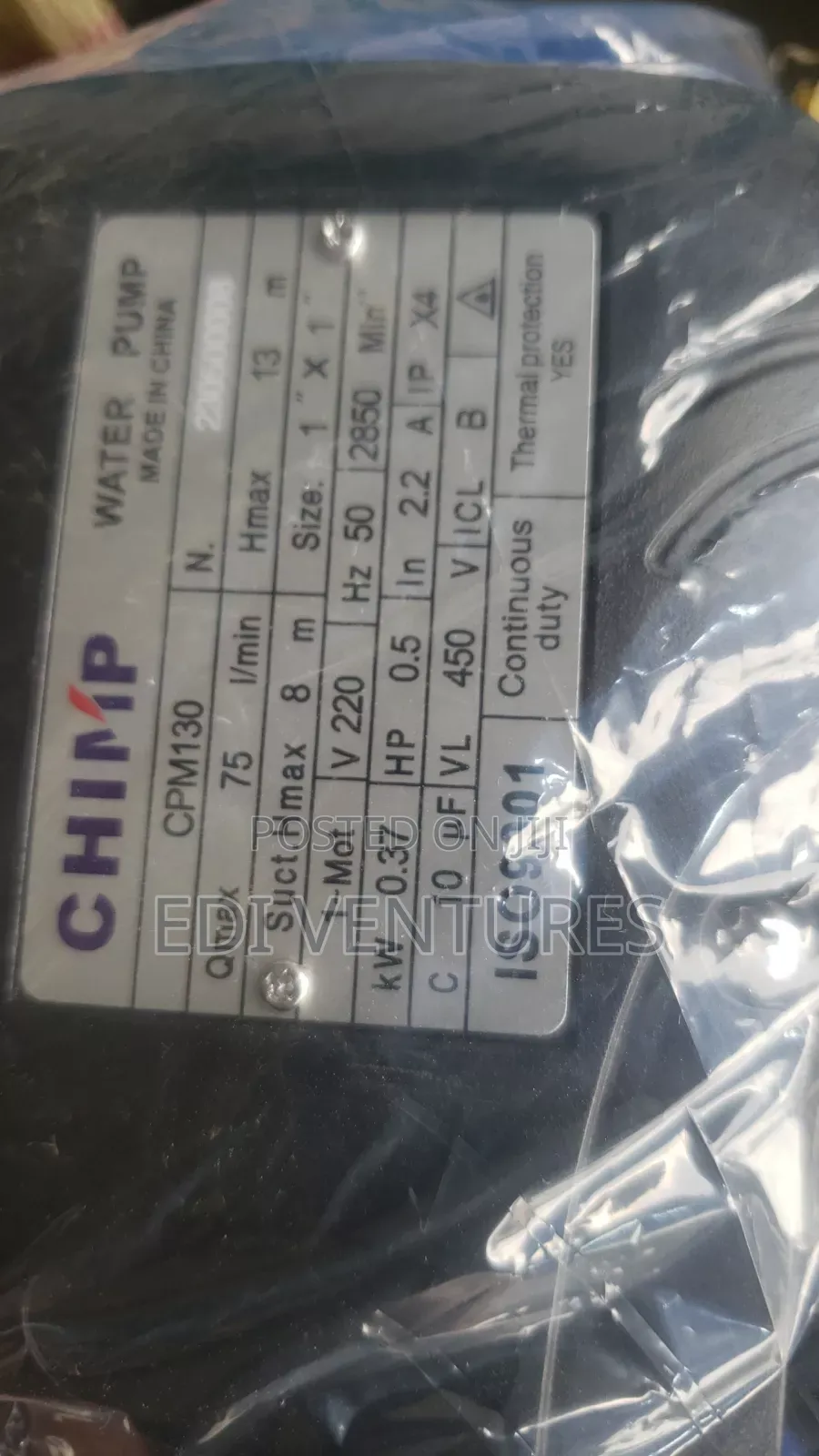 Chimp 0.5 Horsepower Water Pump