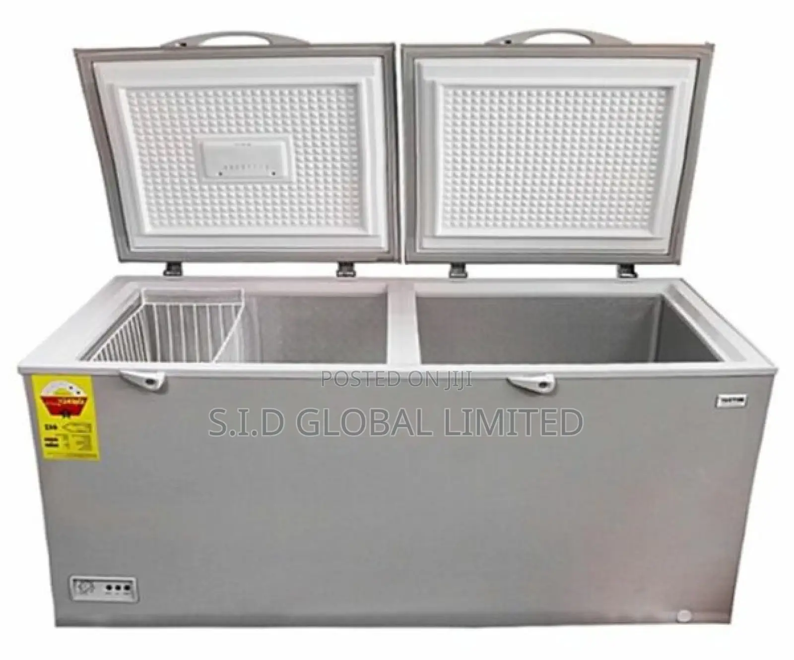 Keep Clam and Cool on Nexus 560ltr Double Door Chest Freezer