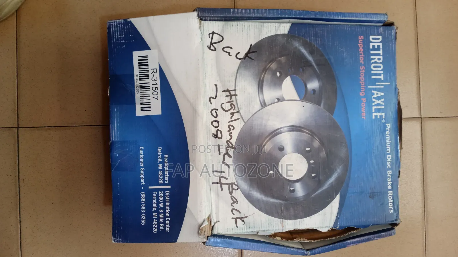 01217 Original Detroit Axle Rotors for Toyota Highlander.
