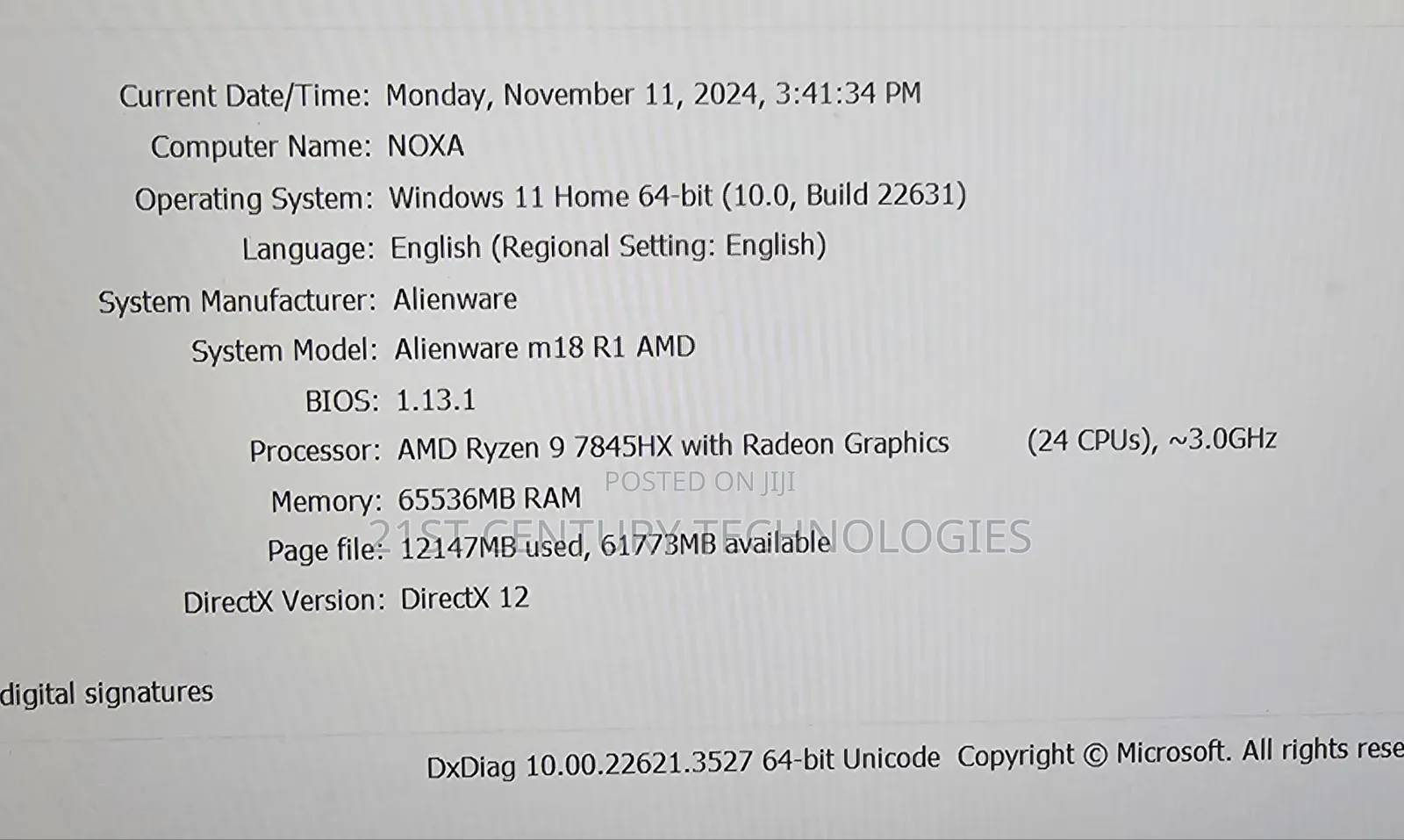 Laptop Dell Alienware M18X 64GB AMD Ryzen 9 SSD 2T
