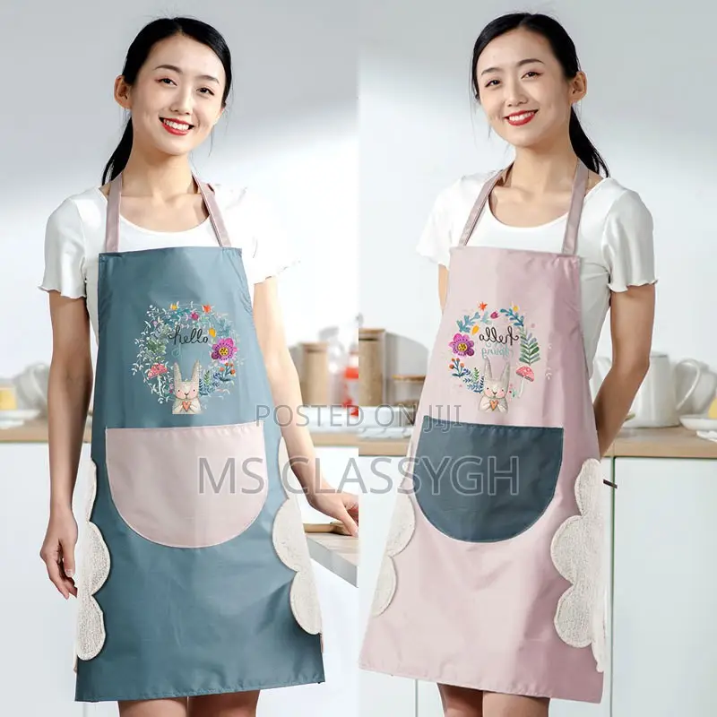 Apron Waterproof and Oil-Proof Kitchen Net Celebrity Home Wi