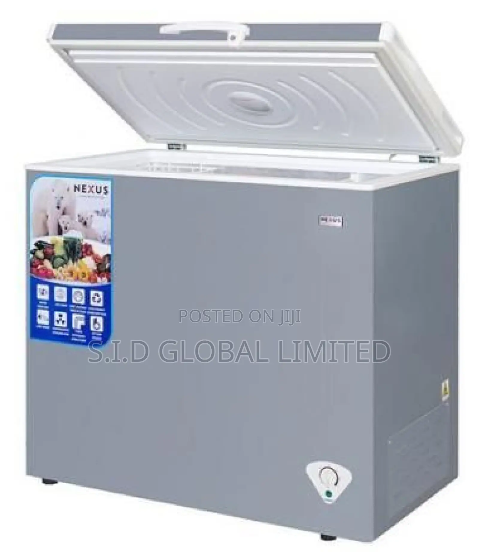 Magic Happens Inside Nexus Freezer SD 250L Silver Nx-315h