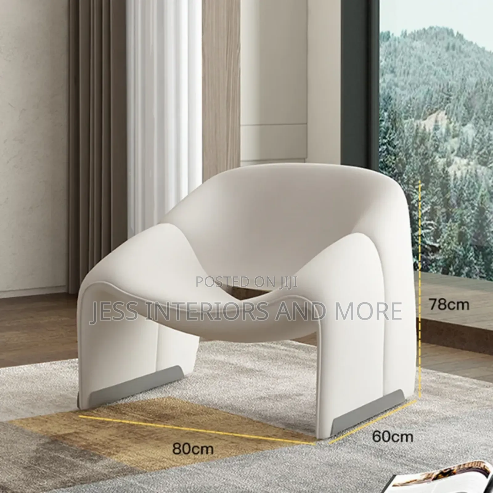 Accent Armchair (White)