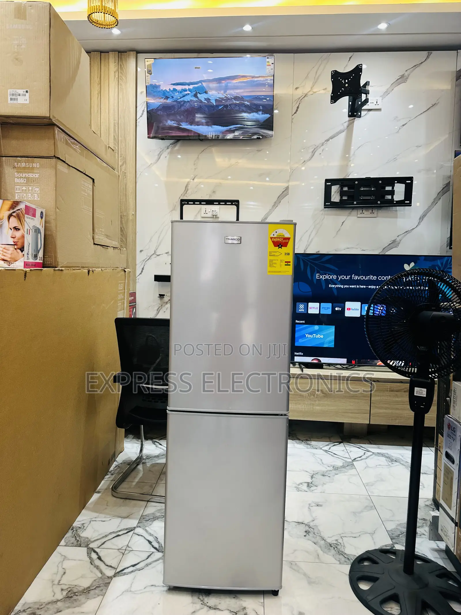 High Efficiency Double Door Fridge Nasco Nas-20fl