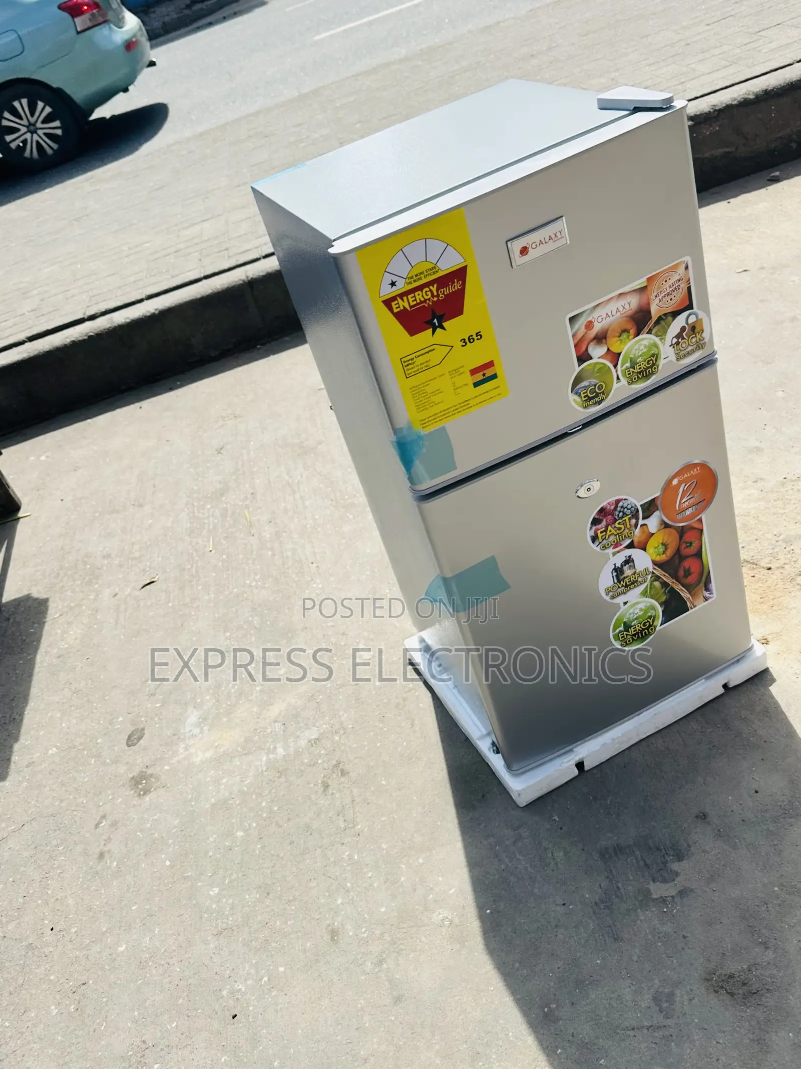Fast Chilling Double Door Mini Size Fridge Galaxy