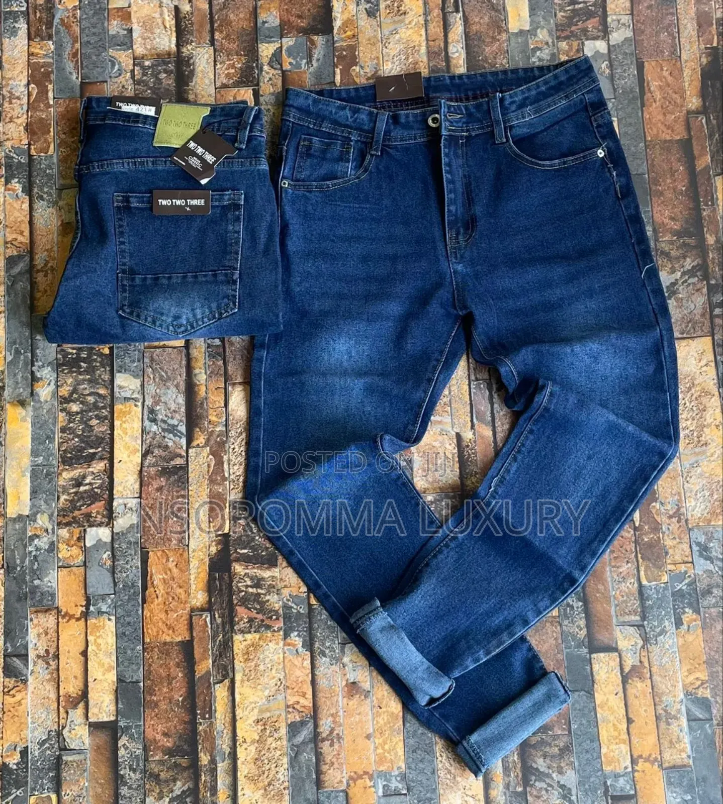 Turkish Stock Jeans Trousers for Big Men