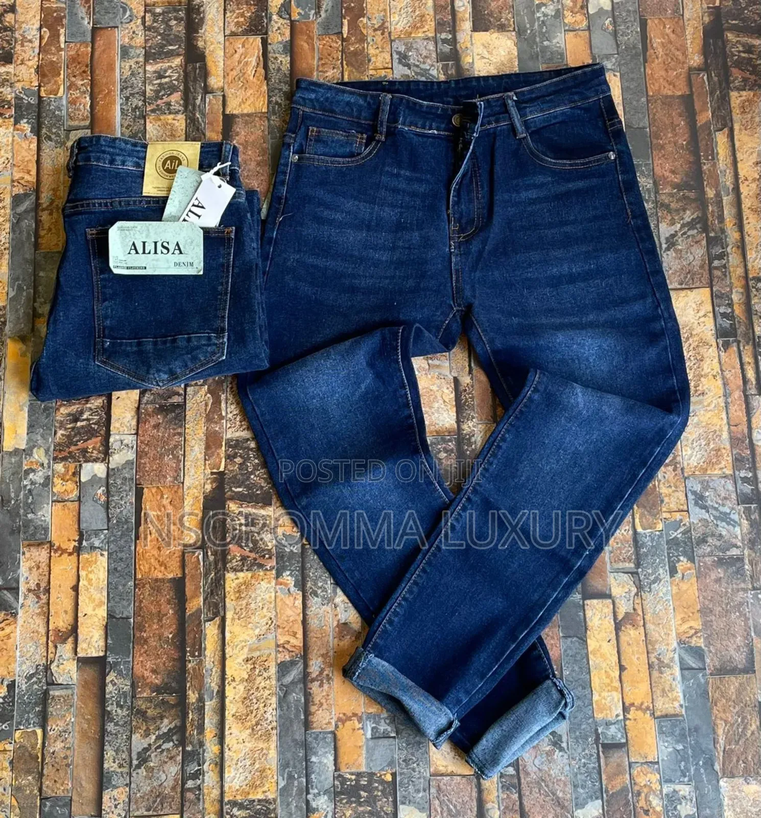 Turkish Stock Jeans Trousers for Big Men