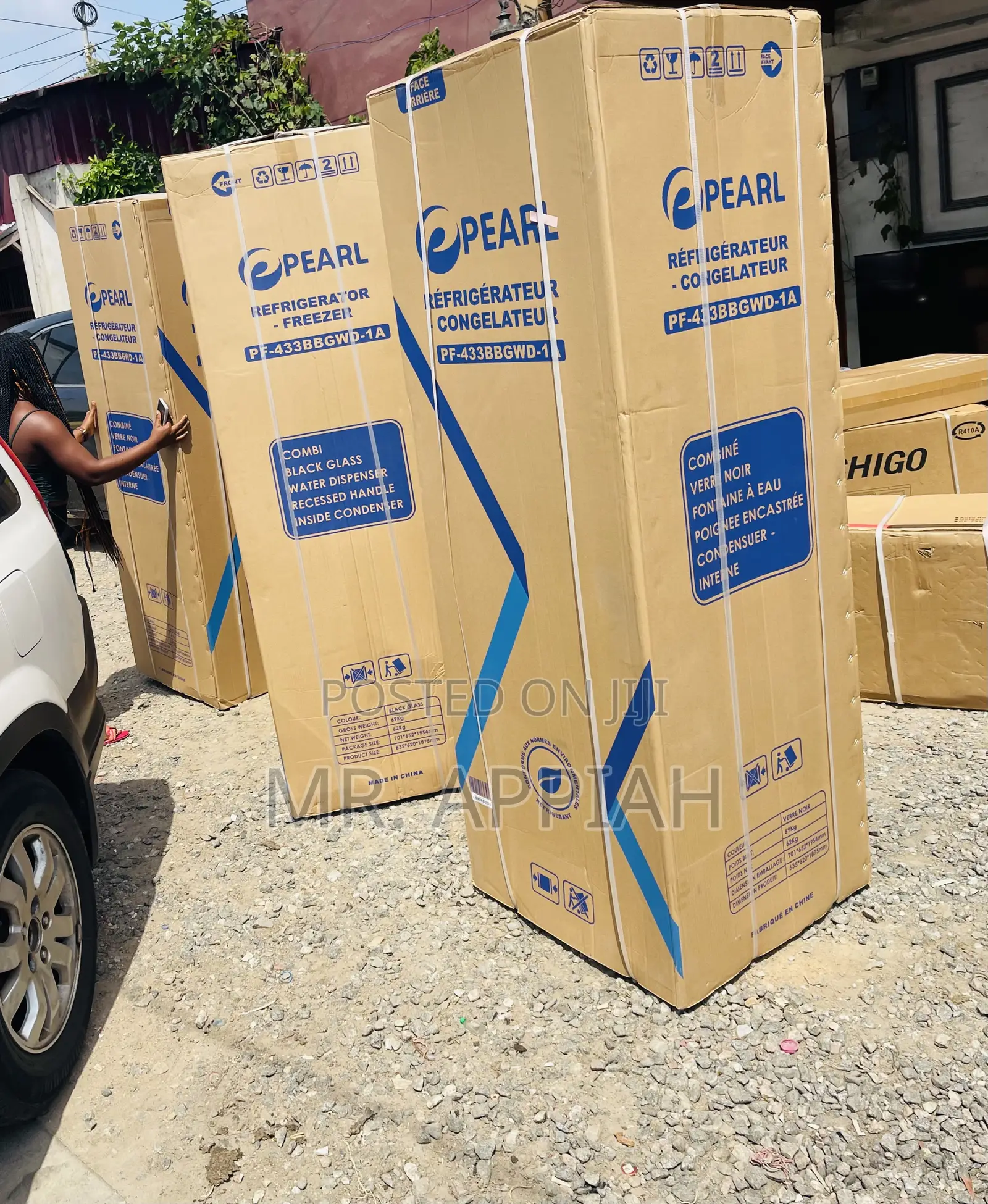 Extremely Cooling Pearl PF 433 BBGWD-1A 2 Door Fridge.