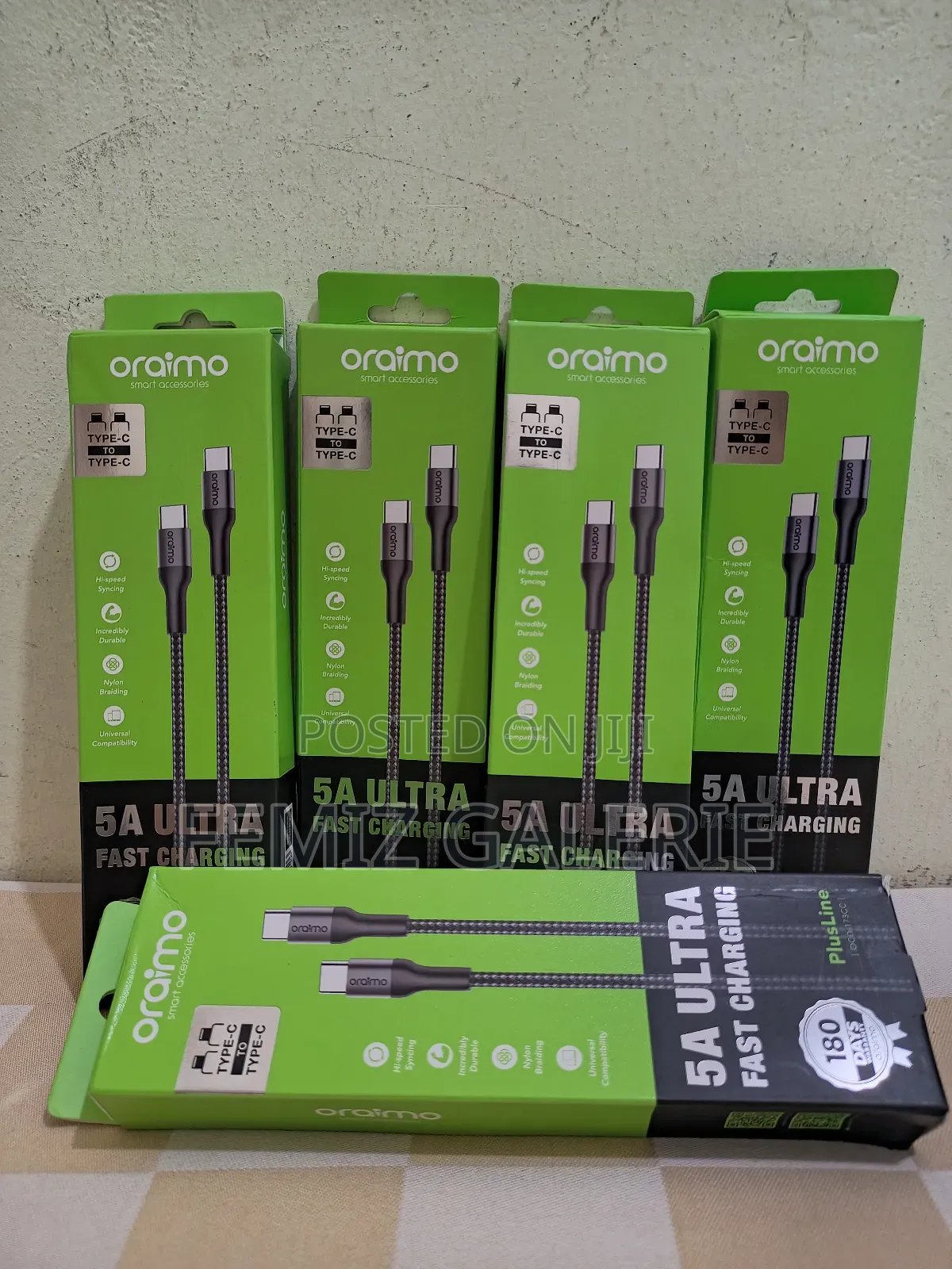 Oraimo Plusline 3m 5a C-to-C Cable
