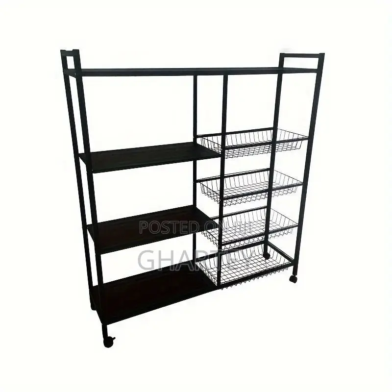 Multifunctional Handle With Care Men Kitchen Carts Big Size