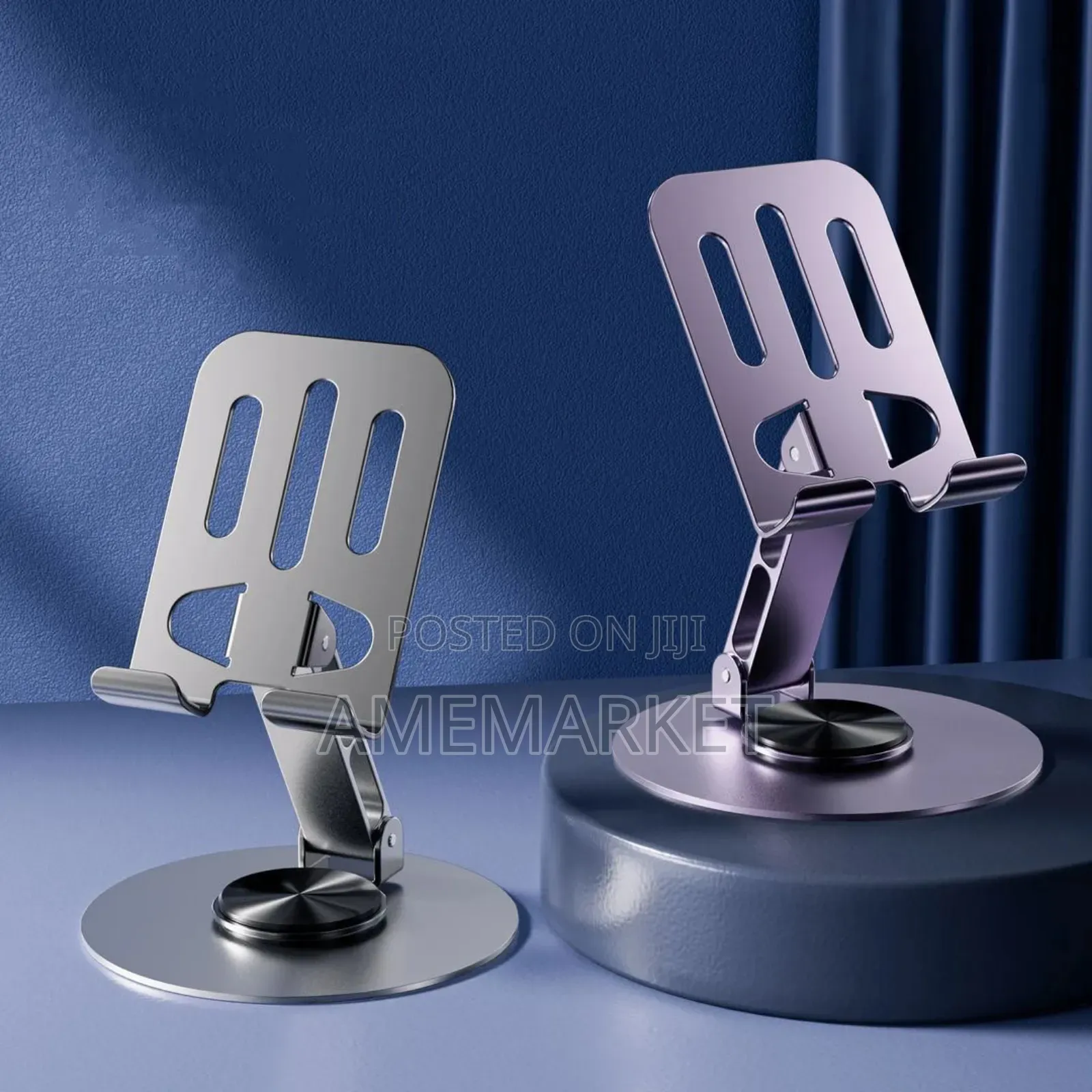 360 Rotating Metal Desktop Phone Tablet Holder iPad Stand