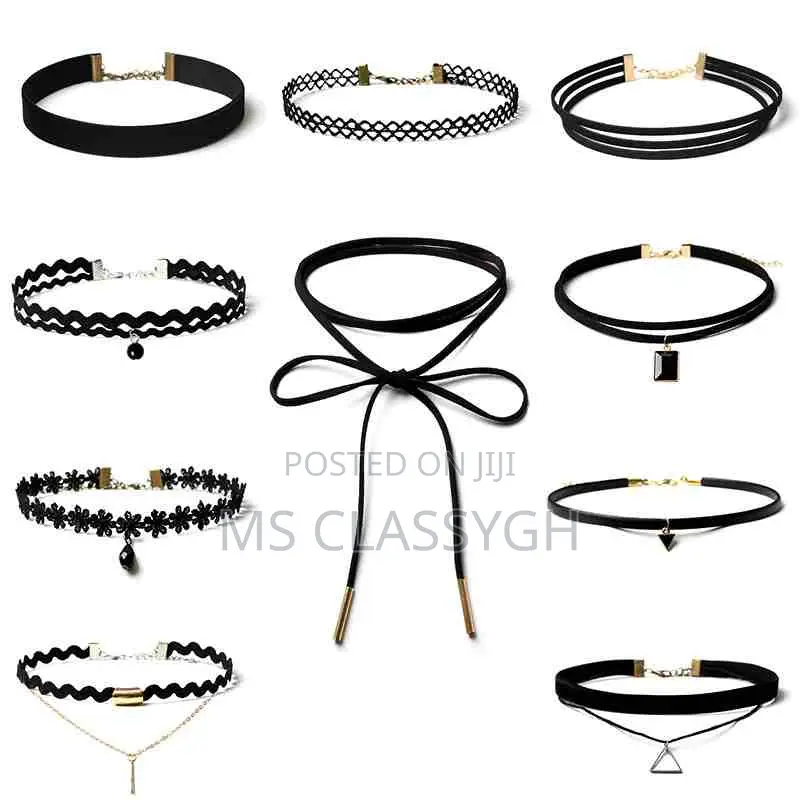 10pcs Leather Chain Necklace Adjustable Choker Tassel Neckla