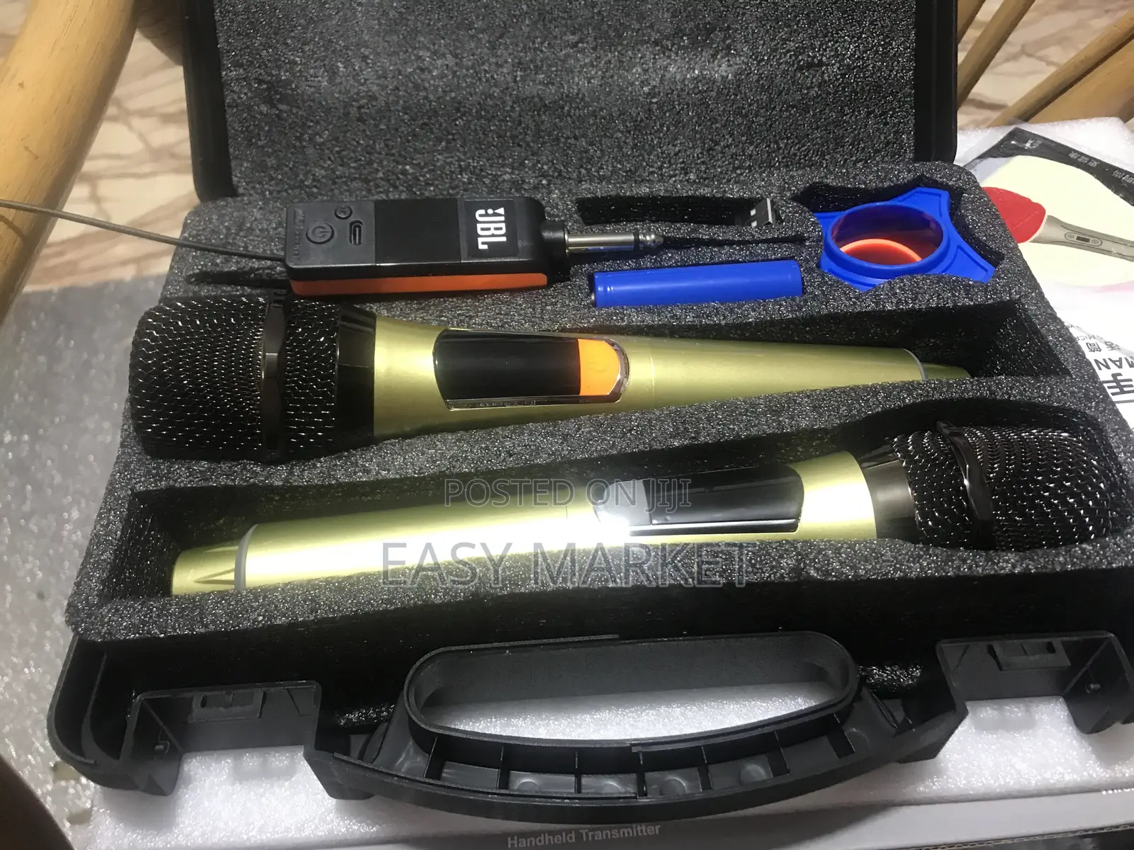 Chargeable Golden JBL Mics