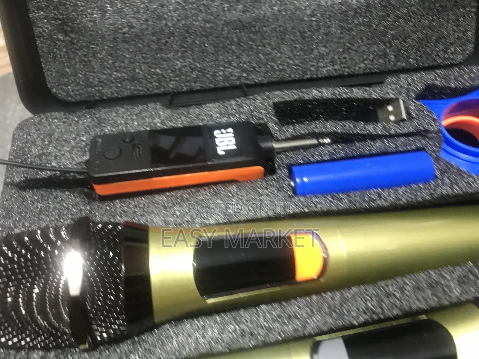 Chargeable Golden JBL Mics
