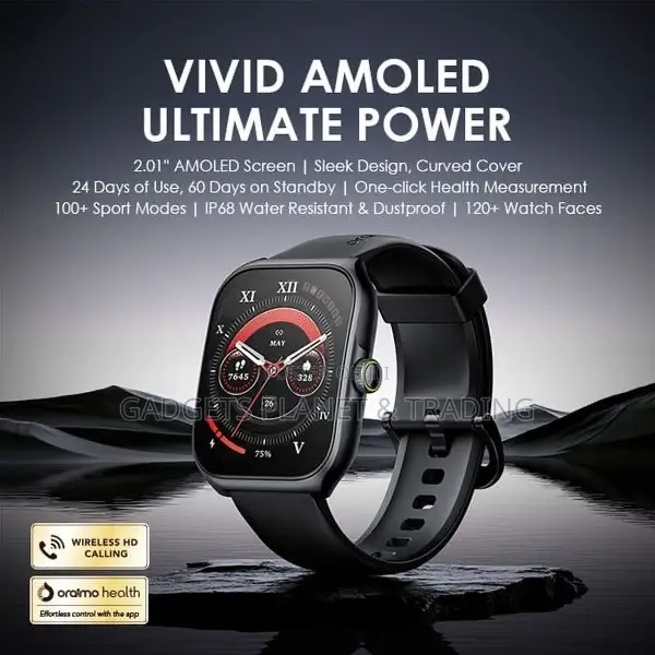 Oraimo Nova Am 2.01" Amoled Screen Smart Watch | Osw-812
