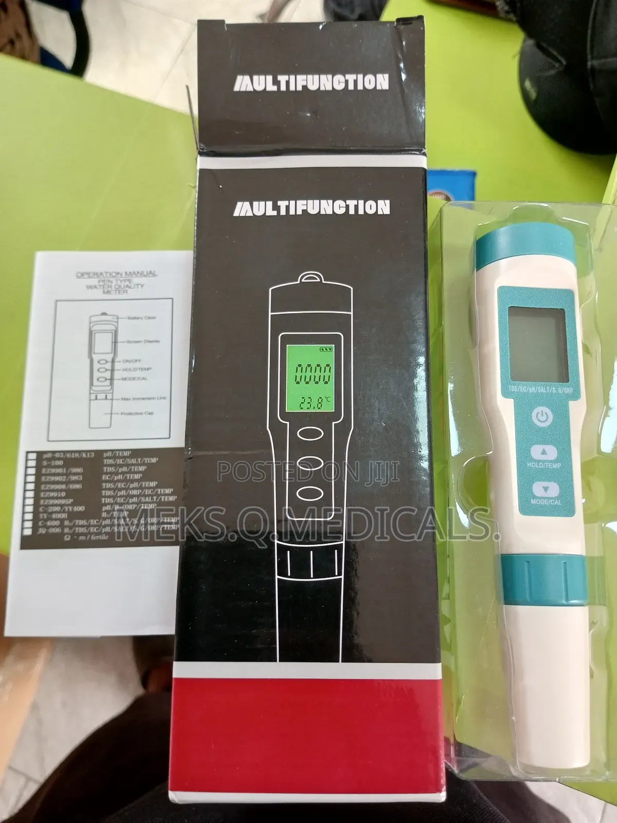 Water Quality Tester 6 in One