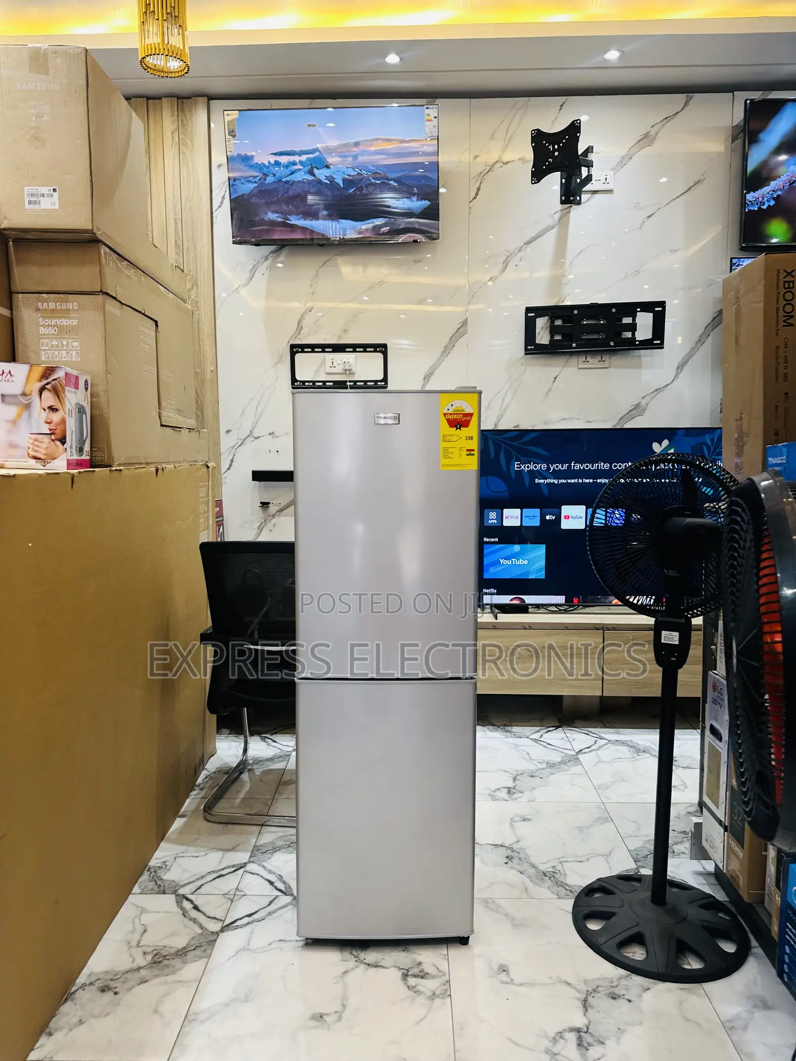 High Efficiency Compressor Double Door Nasco Fridge