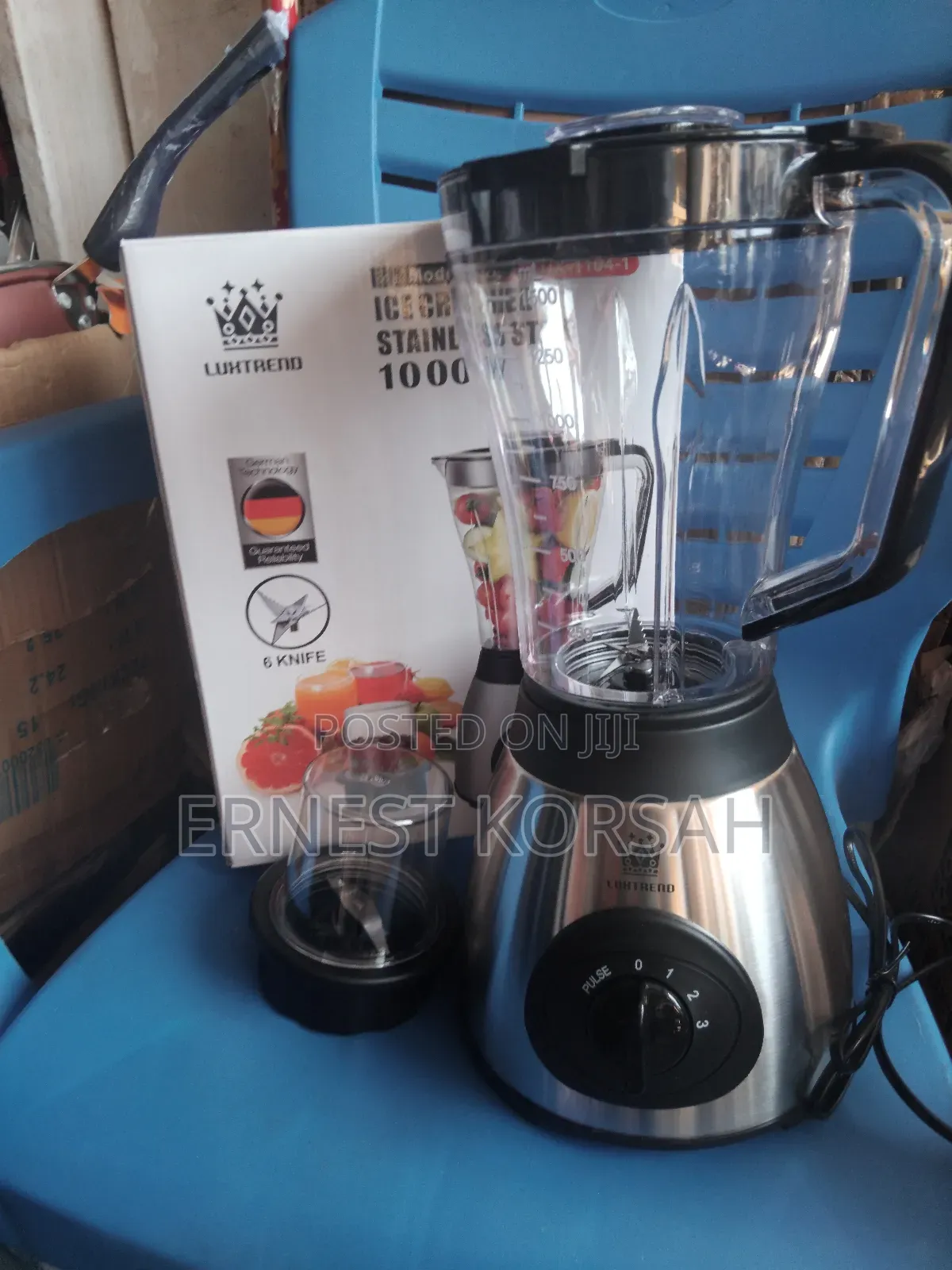 3 In 1 Ice Crusher Stainless Steel Blender