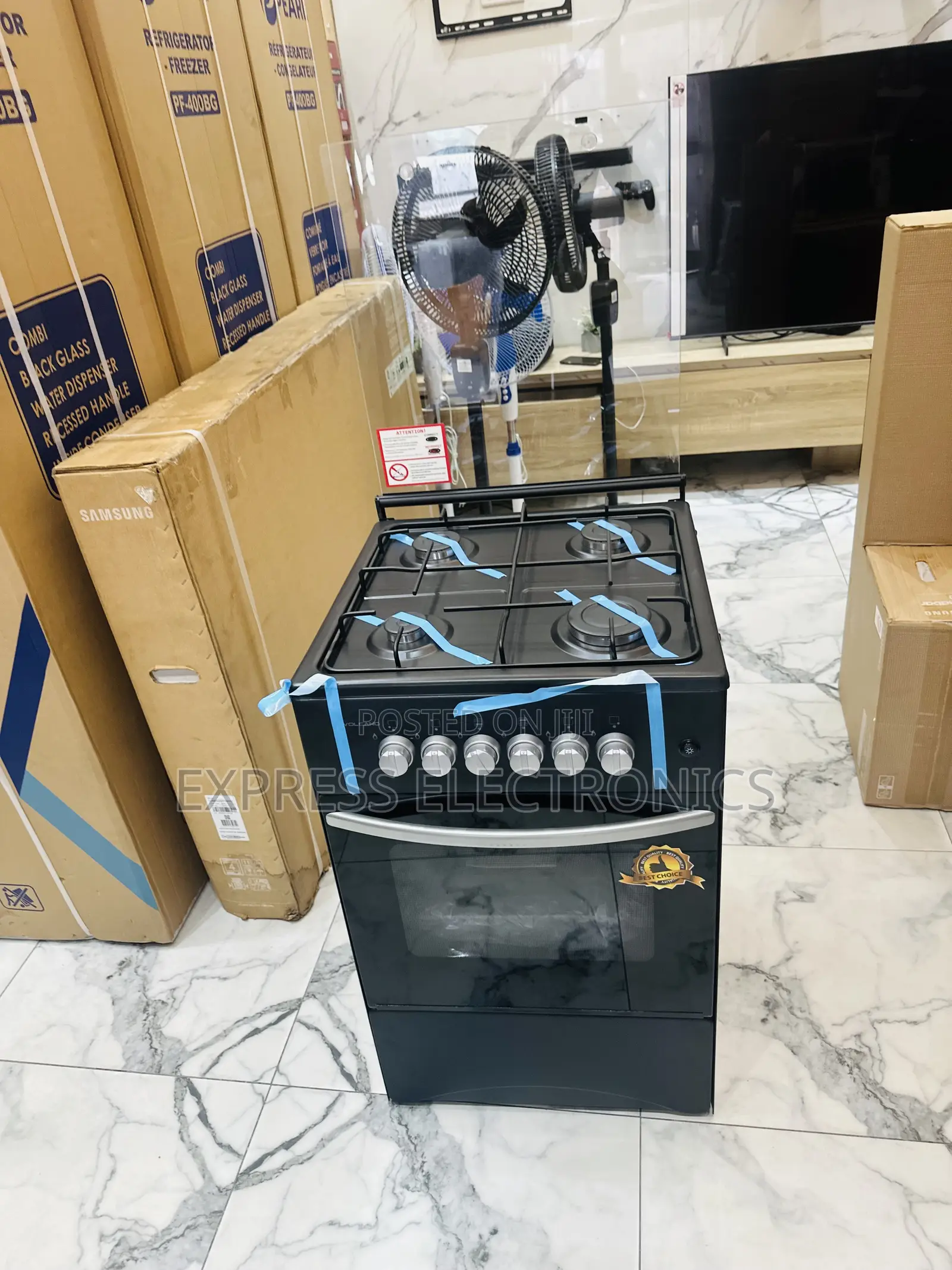 Stove Gas 4burner Oven 50/50