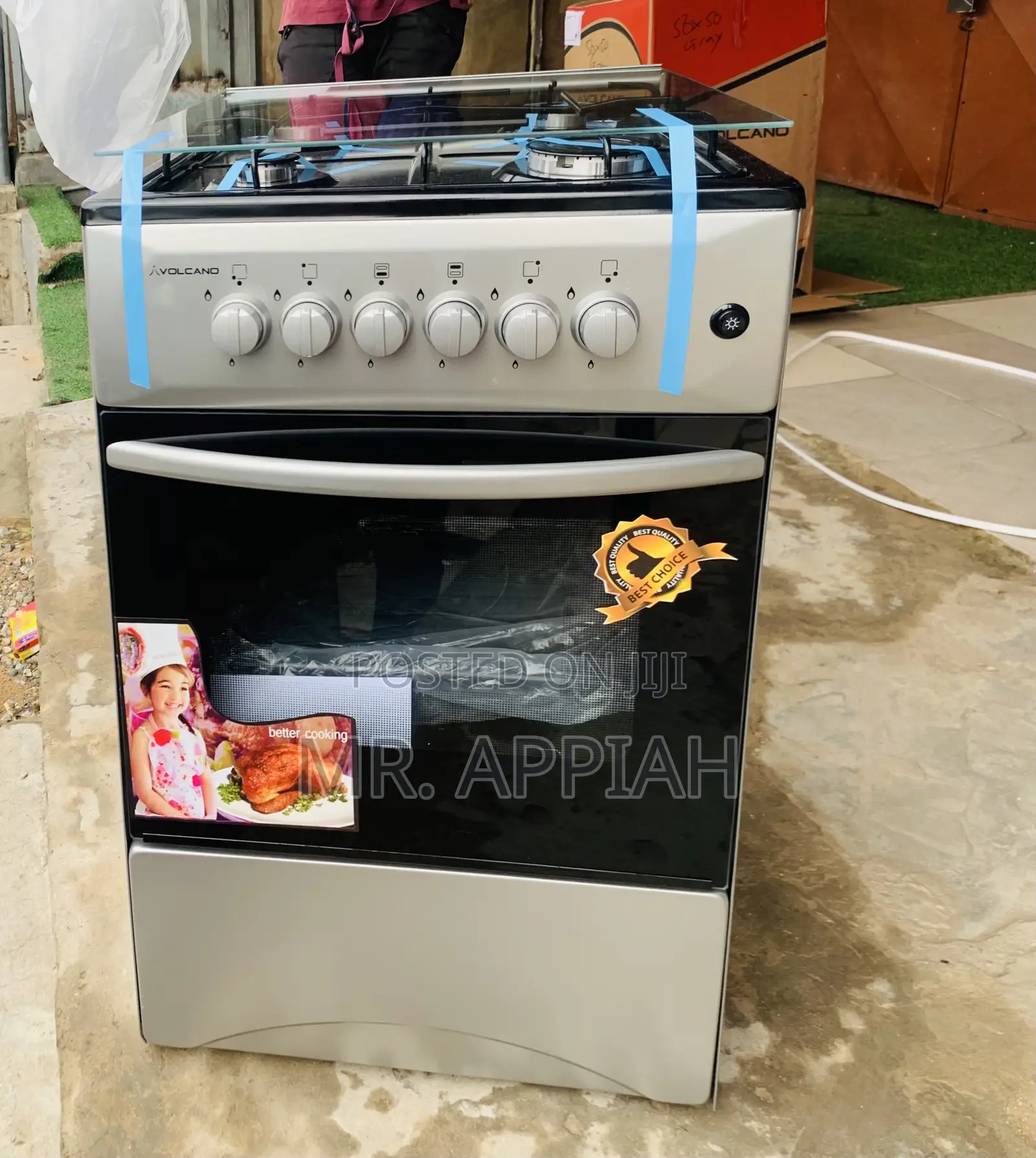 Shop Volcano 50x50cm Gas and Electric Cooker(3+1).