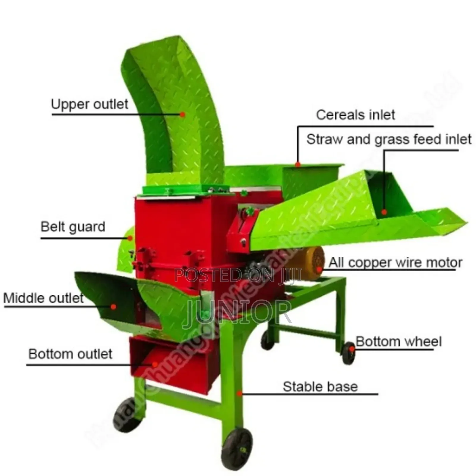 Multifunctional (2 in 1), Chaff Cutter and Grinder