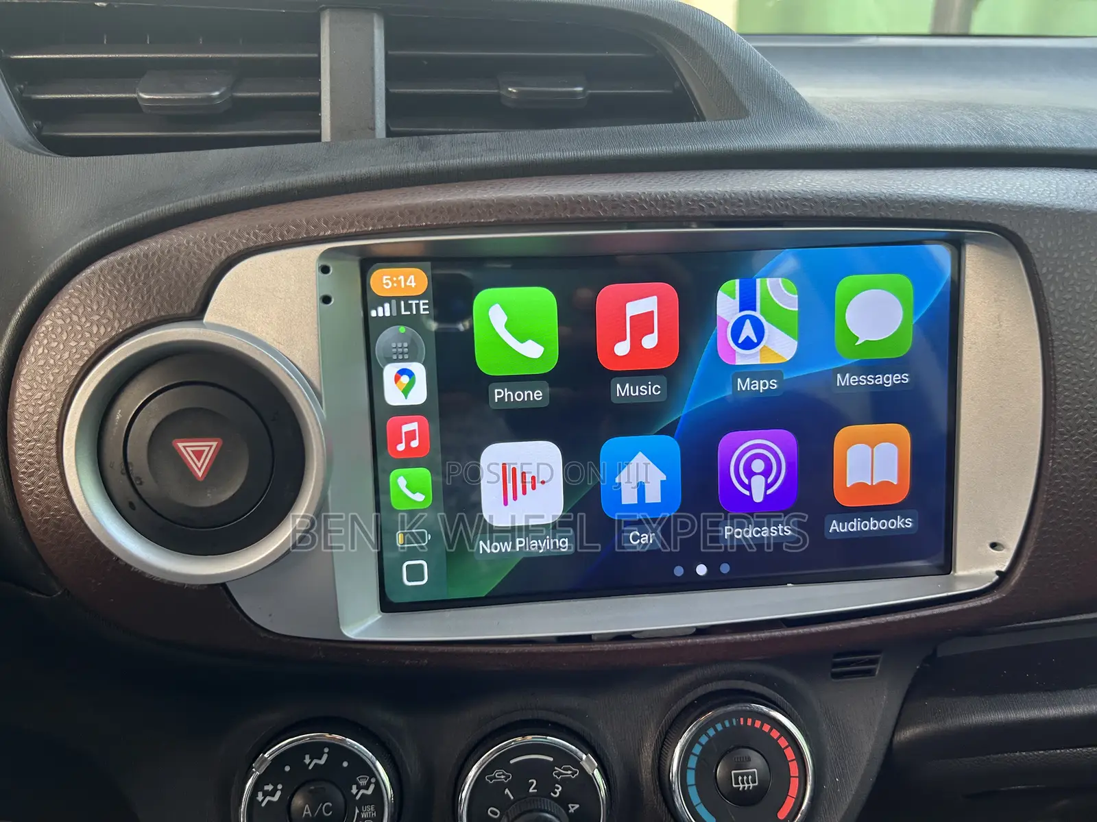 Toyota Vitz/Yaris 2011-15 Android Carplay Tape 