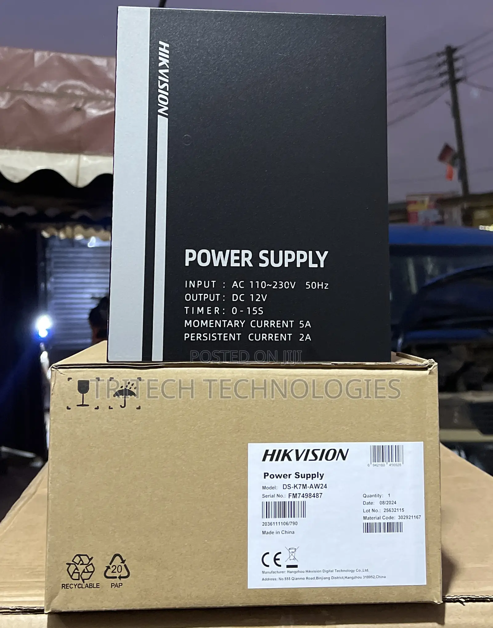 Hikvision Ds-K7m-Aw24 Access Control Power Supply ++ Battery