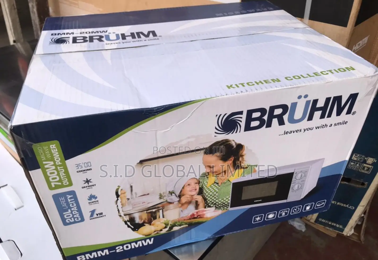Elegant Design OF Bruhm 20L 700W Solo Microwave Oven