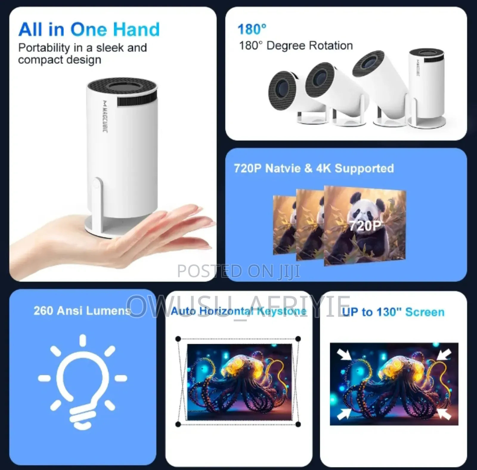 Projector New Android 11 Dual Wifi 6 200 ANSI Allwinner