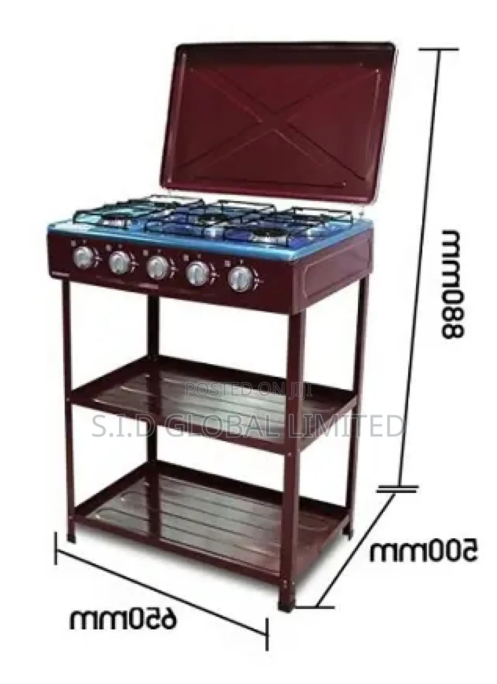 A Touch of Class With Nasco 5 Burner Gas Stove Nasgs-K5bw-S
