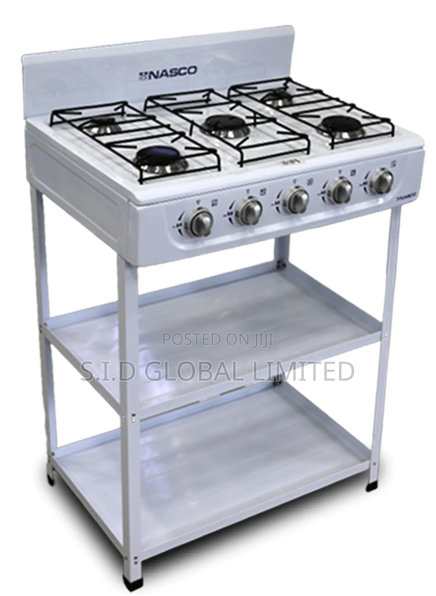 Set Your World With NASCO 5 BURNER GAS STOVE NASGS-K5CSS-S