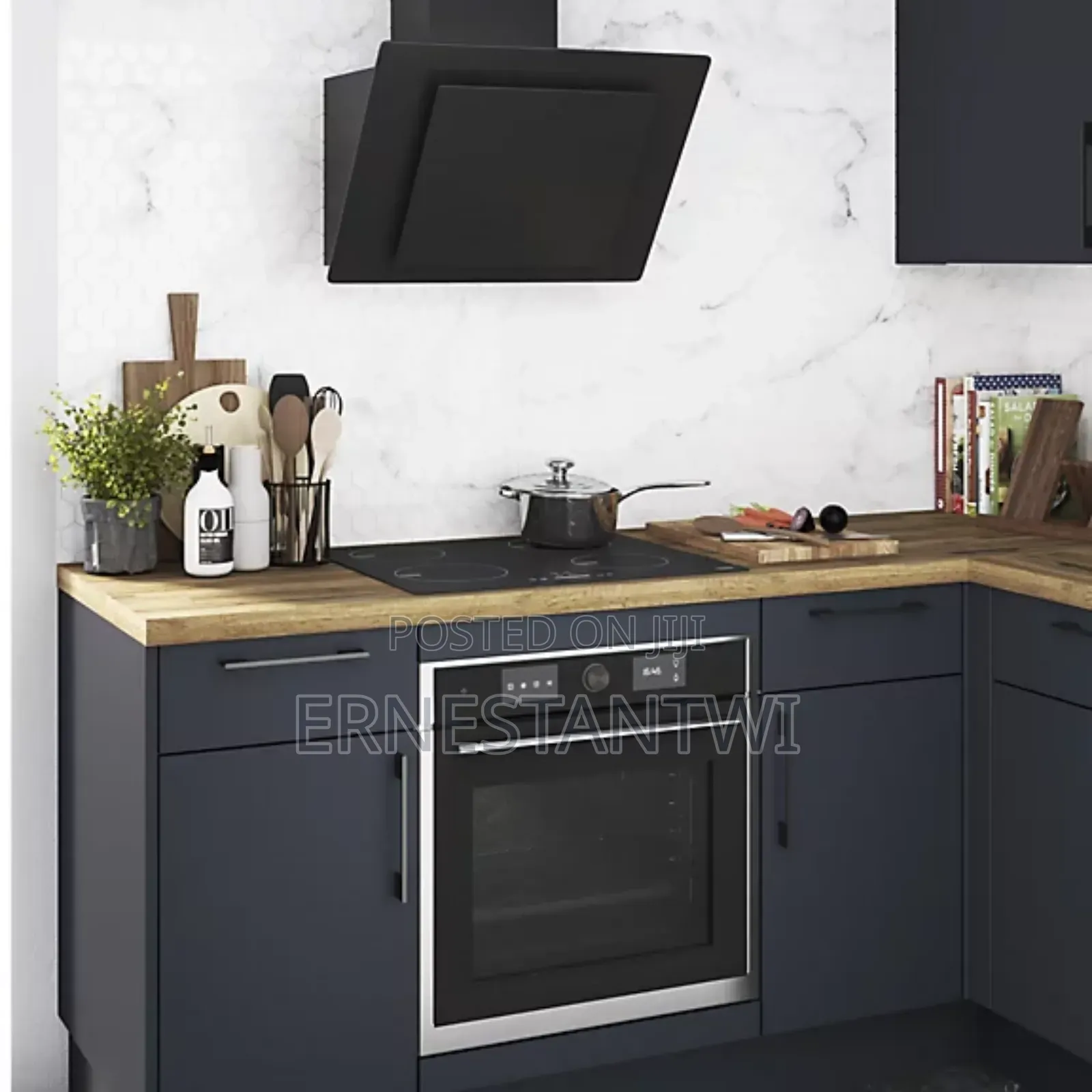 60cm Black Glass Heat Extractor From Cooke Lewis, UK
