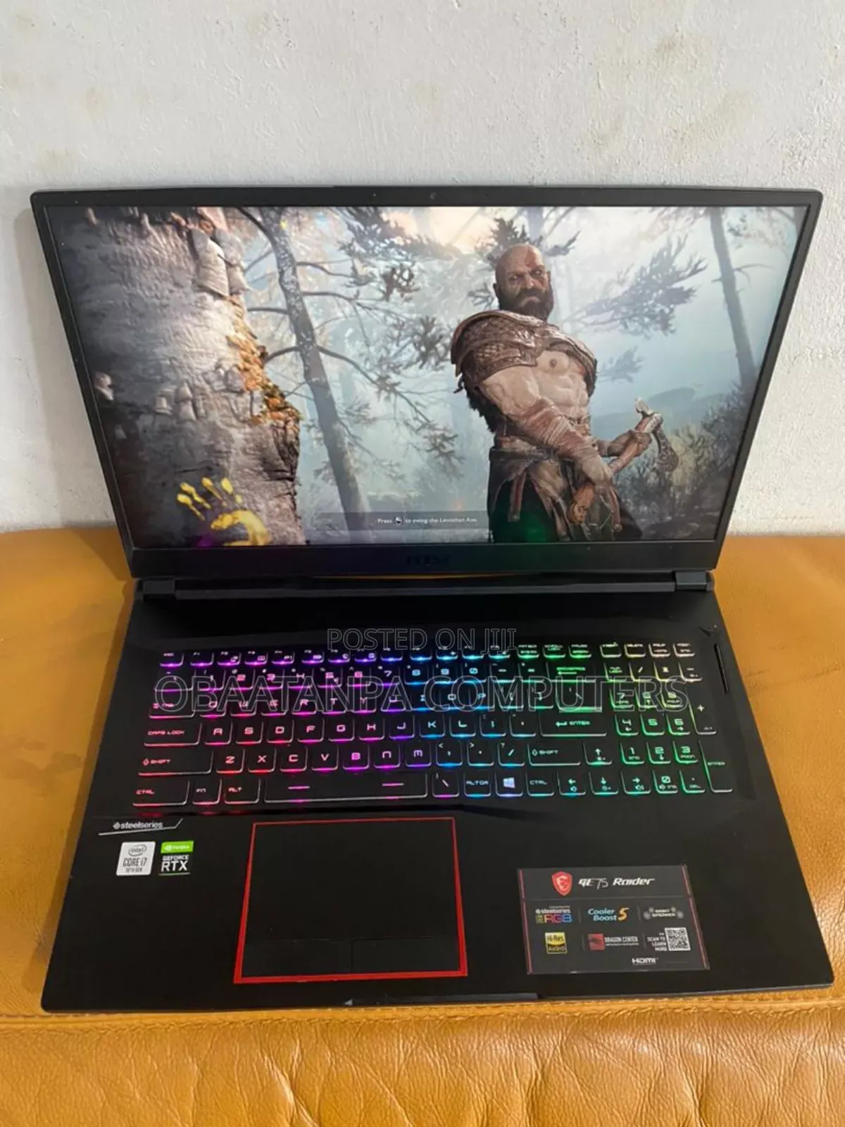 Laptop MSI GE75 Raider 10SE 16GB Intel Core I7 HDD+SSD 256GB