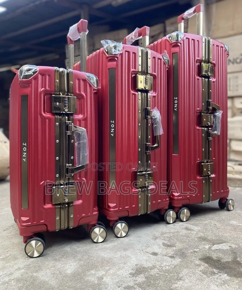 Original Jony 3set Zipless Aluminum Trunk Suitcase