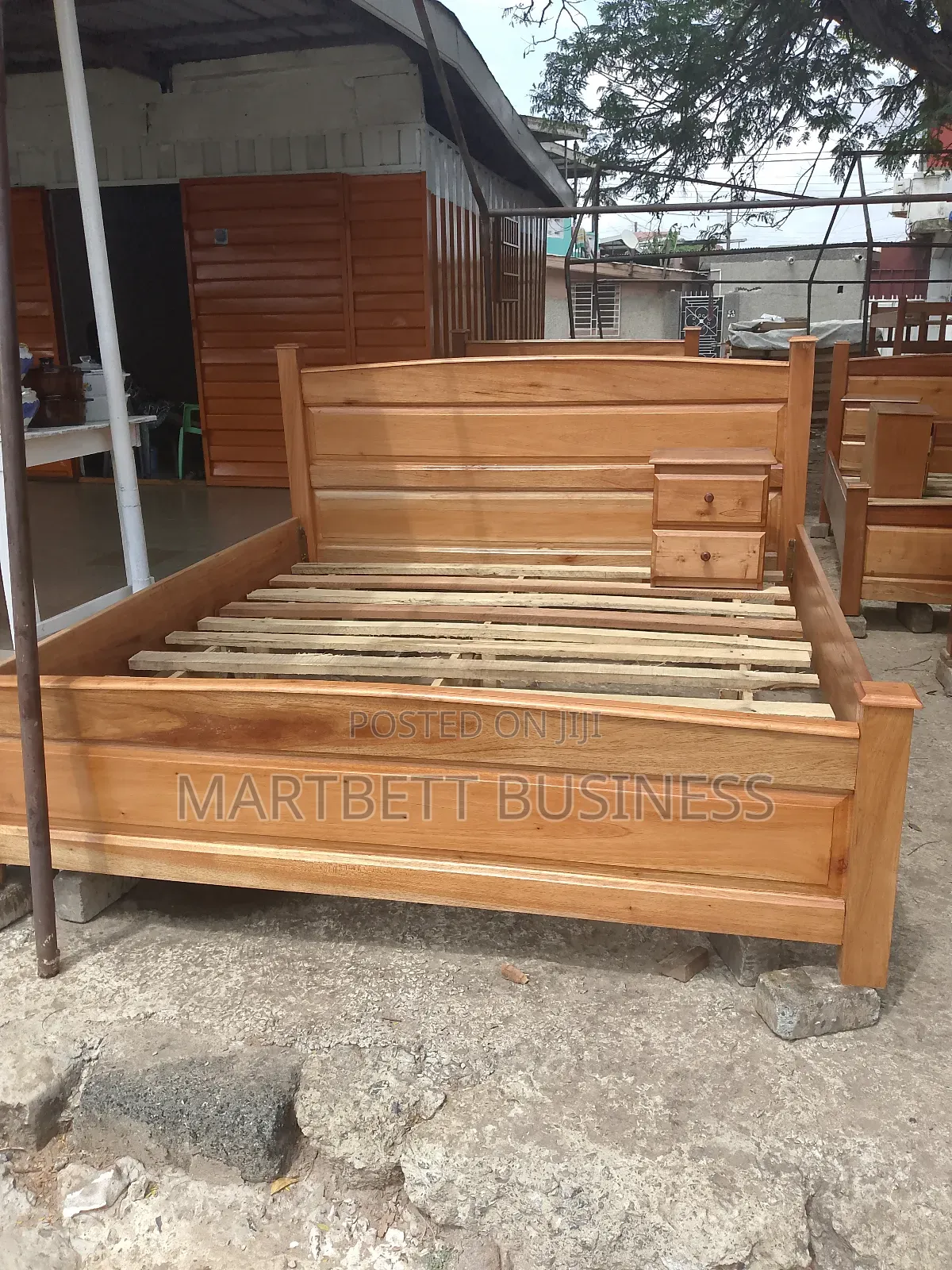 King Size Quality Bed With Side Drawer