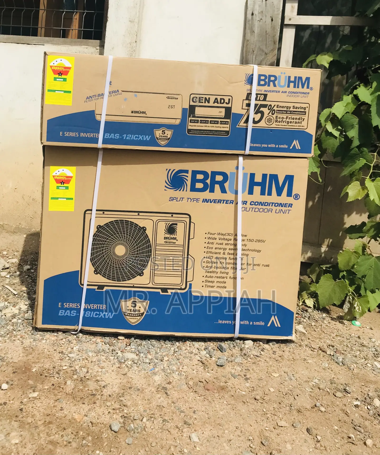 Extremely Cooling Bruhm 1.5hp Non Inverter Electric Ac.