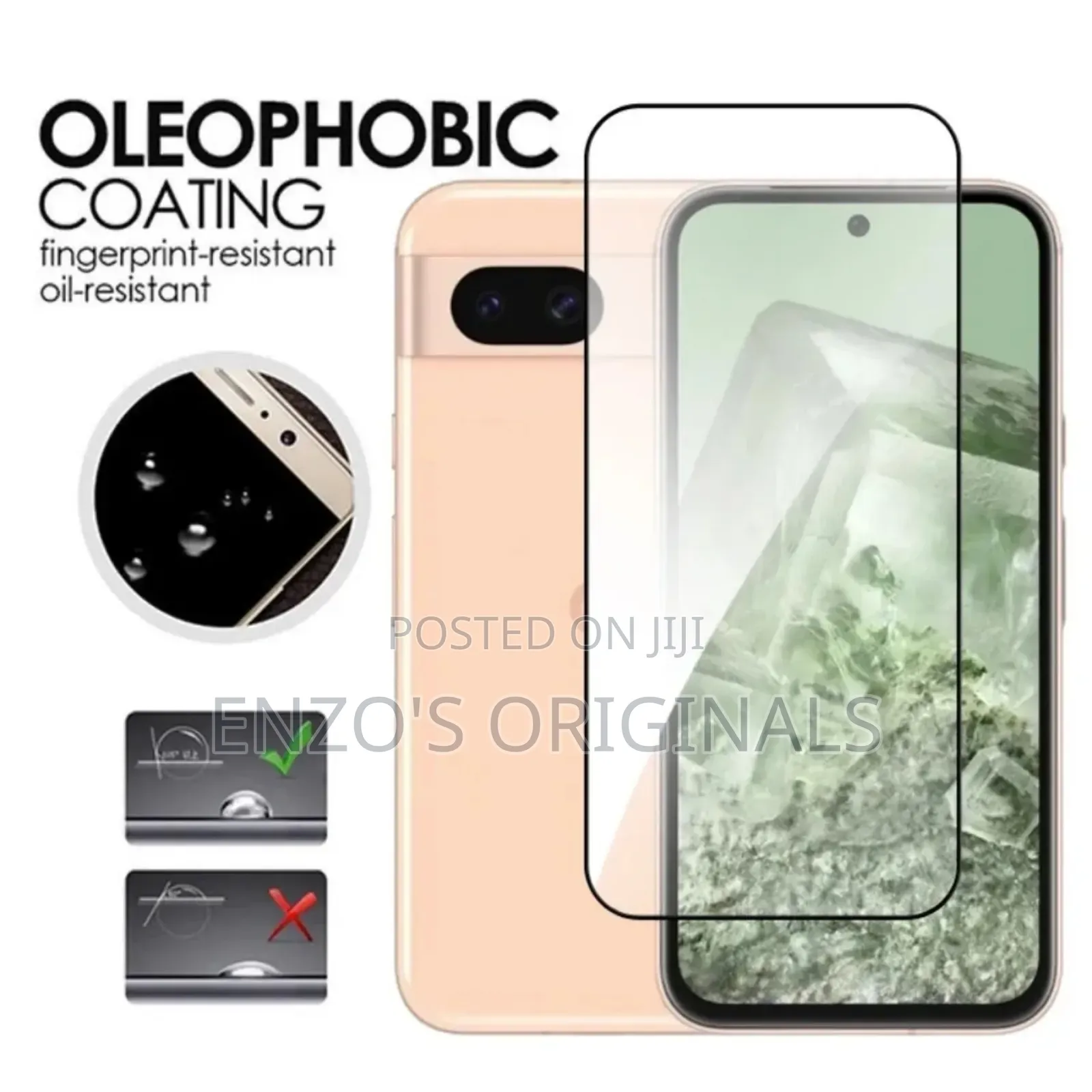 Google Pixel 7A 8A Glass Protector 9H High Density.