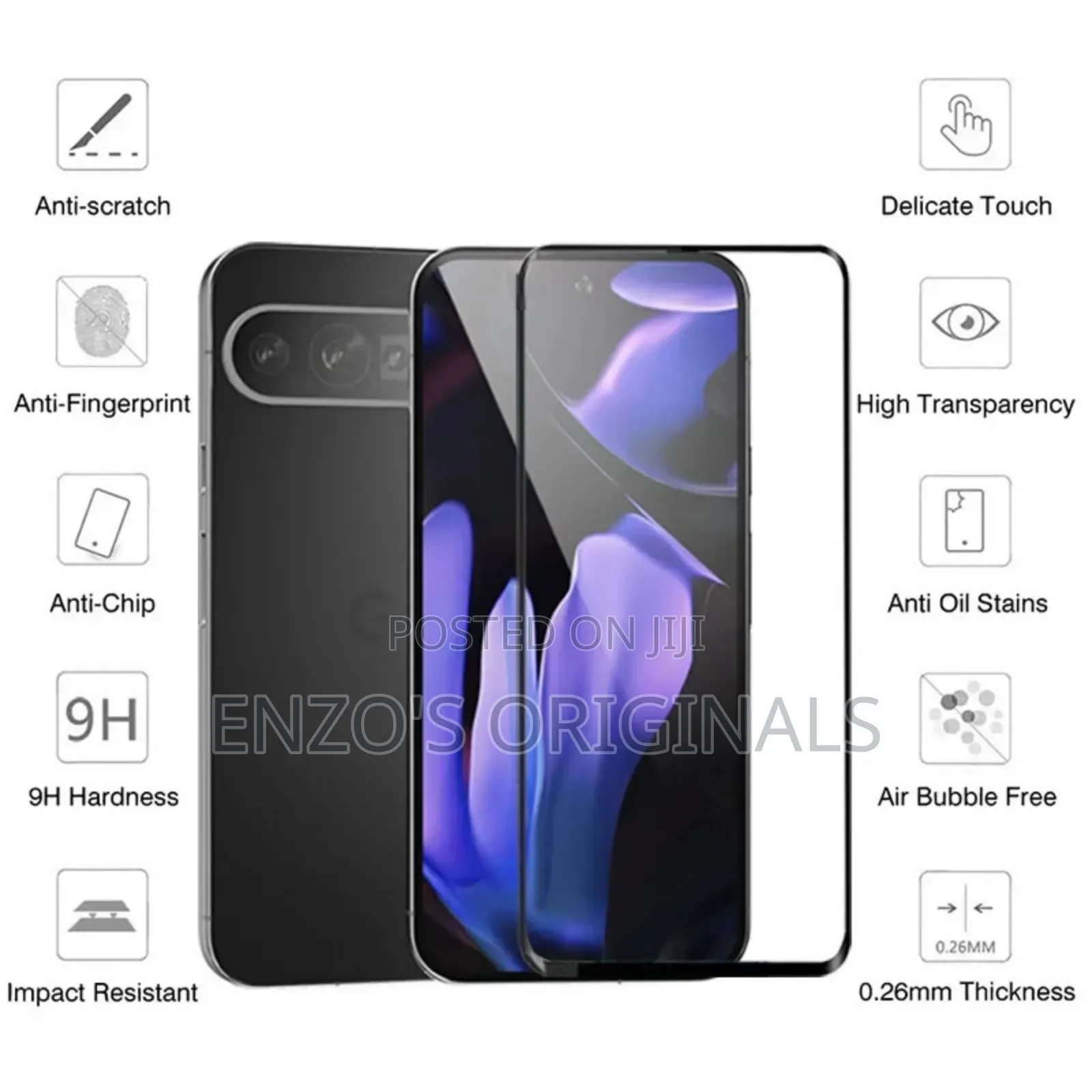 Google Pixel 7A 8A Glass Protector 9H High Density.