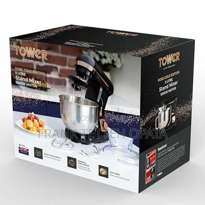 Tower 5.0L Cake Stand Mixer